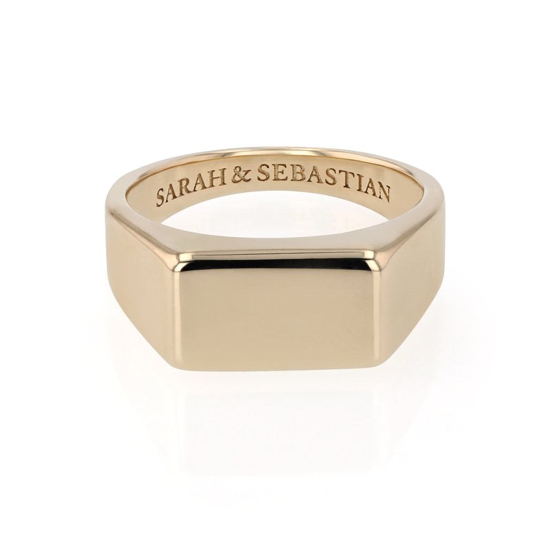 Ingot Signet Gold | Sarah & Sebastian