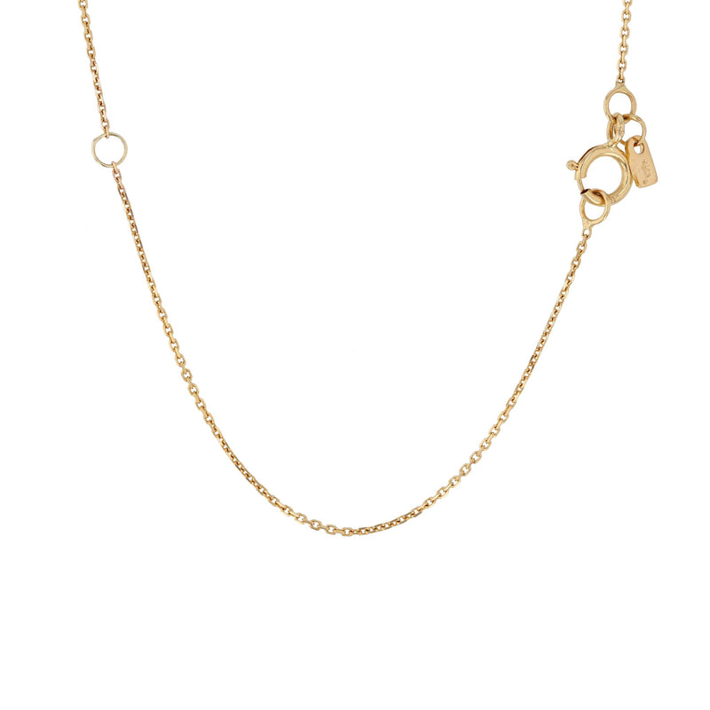 Rectangle Insignia Diamond Locket Necklace Gold | Sarah & Sebastian 