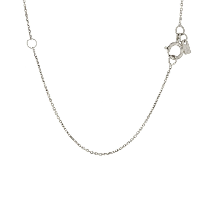 Rectangle Locket Necklace White Gold | Sarah & Sebastian