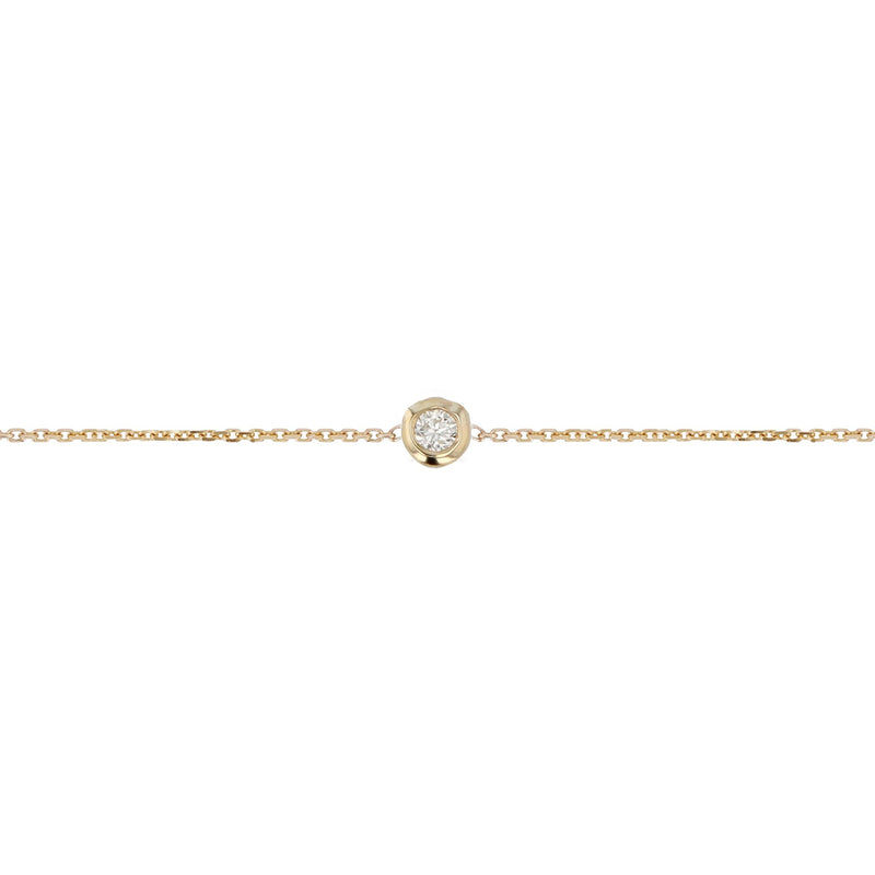 Lunette Diamond Bracelet Gold | Sarah & Sebastian