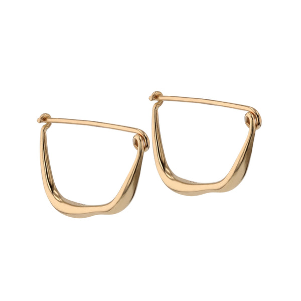 Large Form Earrings Gold | Sarah & Sebastian