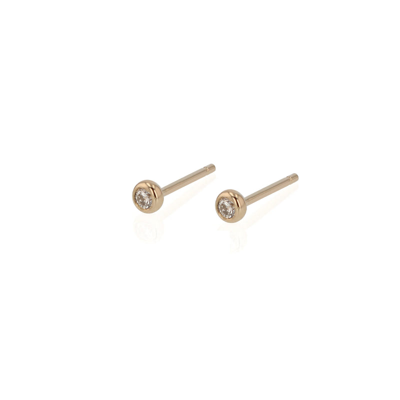 Diamond Lunette Earrings Gold | Sarah & Sebastian