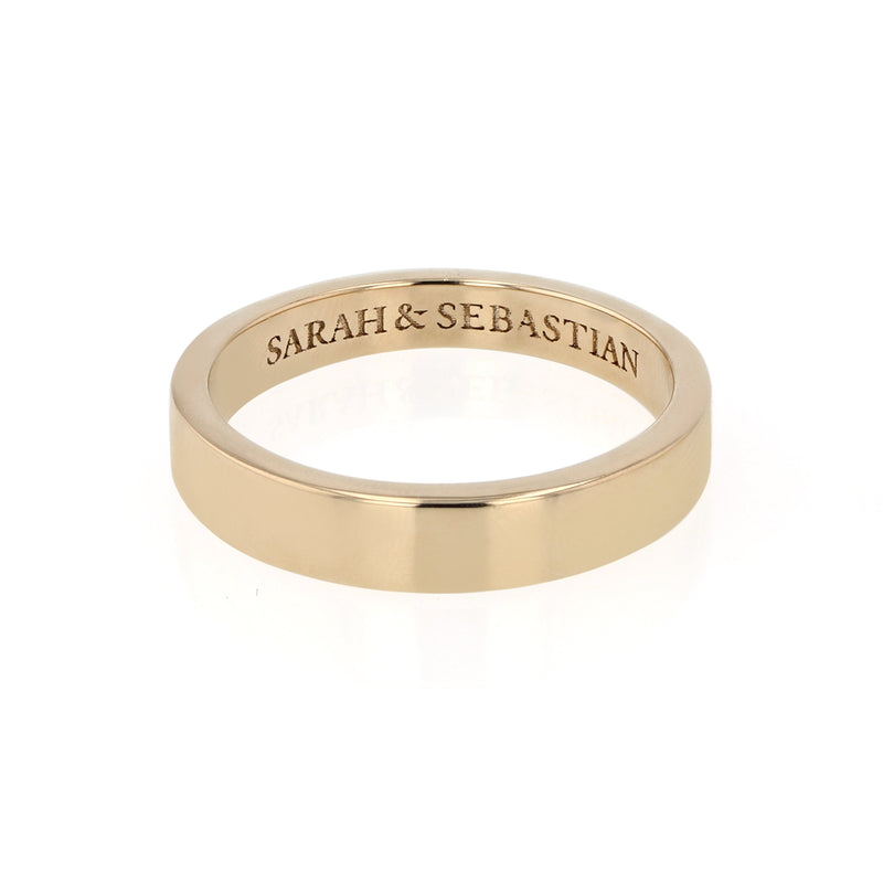 Mill Ring Unisex Gold | Sarah & Sebastian