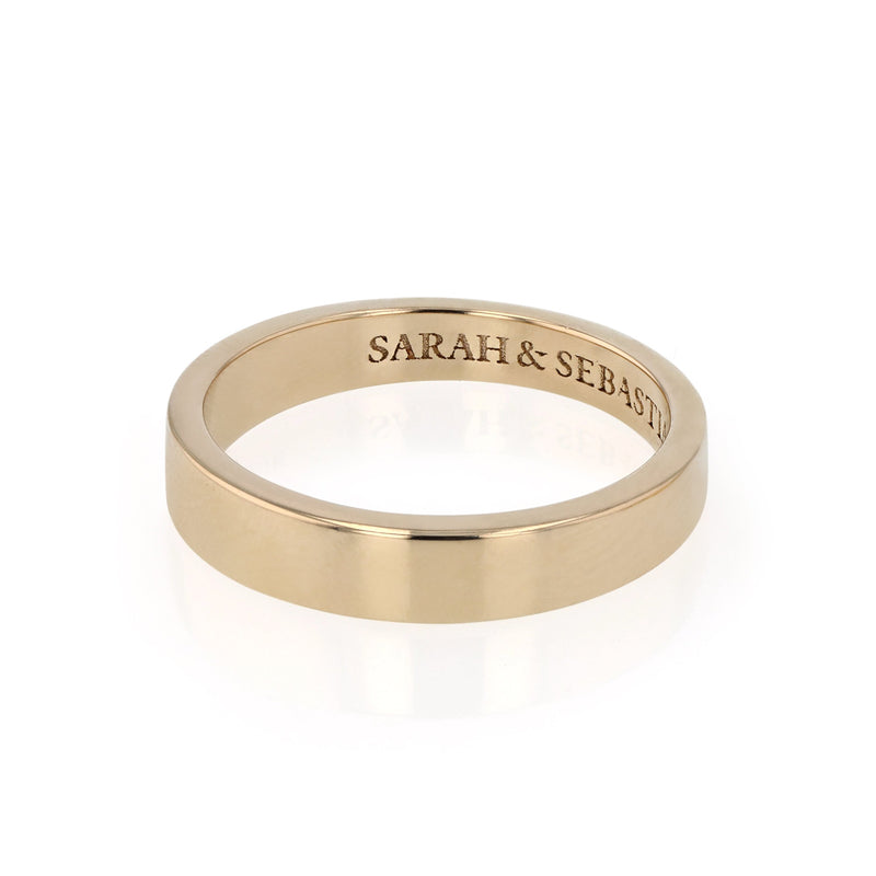 Mill Ring Unisex Gold | Sarah & Sebastian