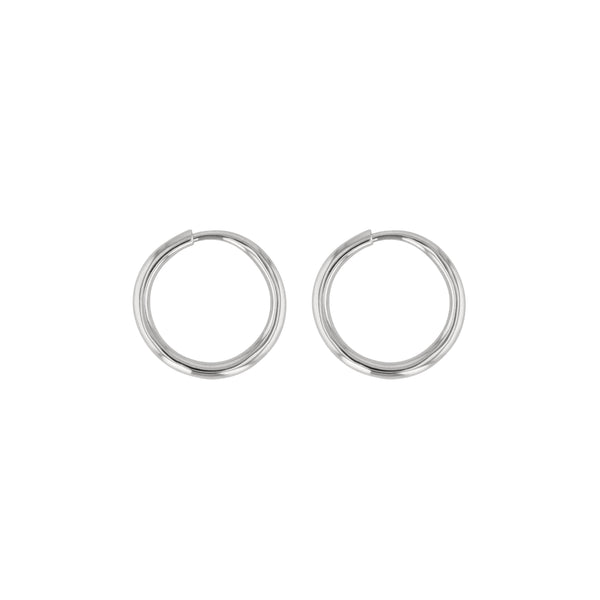 Molten Hoops Unisex Silver | Sarah & Sebastian