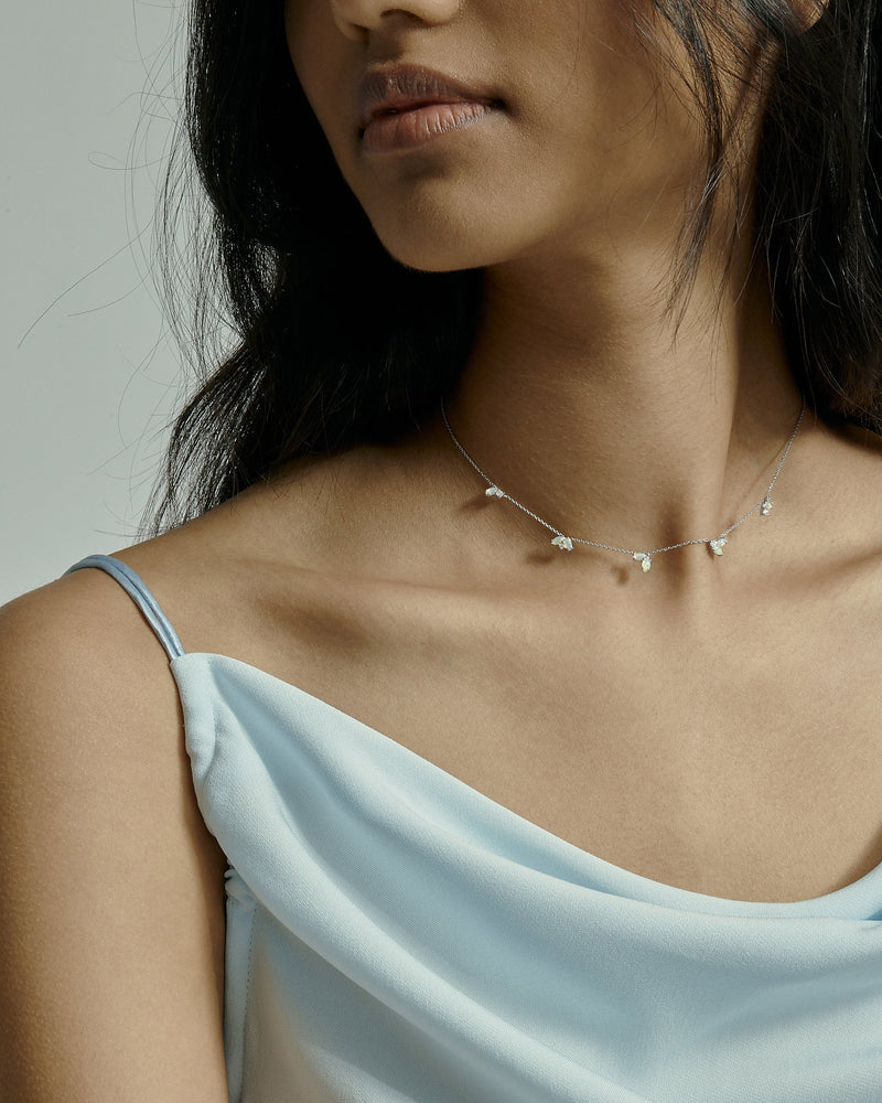 Nymph Opal Choker White Gold | Sarah & Sebastian onBody