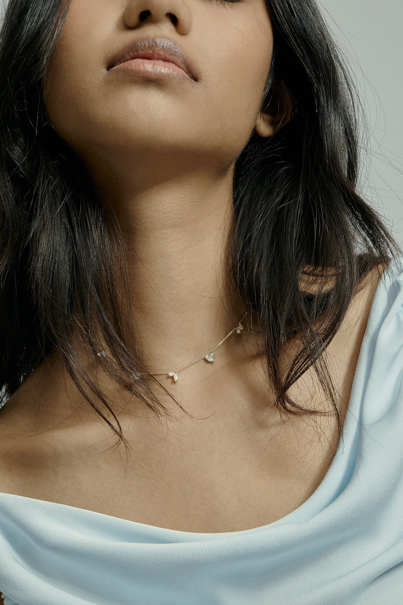 Nymph Opal Choker Gold | Sarah & Sebastian onBody