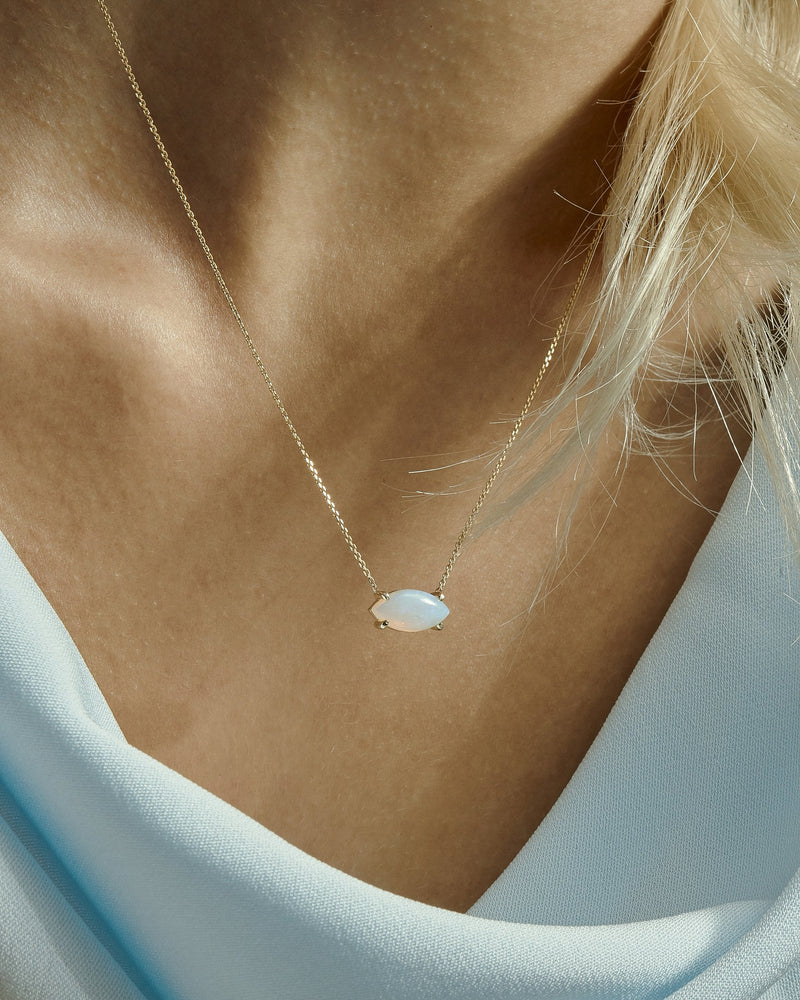 Nymph Opal Necklace Gold | Sarah & Sebastian onBody