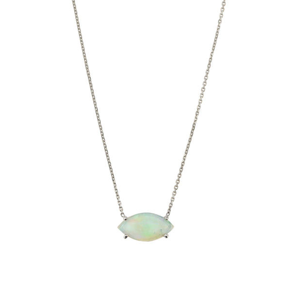 Nymph Opal Necklace White Gold | Sarah & Sebastian