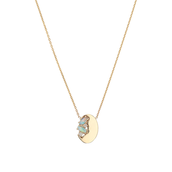 Nymph Oval Necklace Gold | Sarah & Sebastian