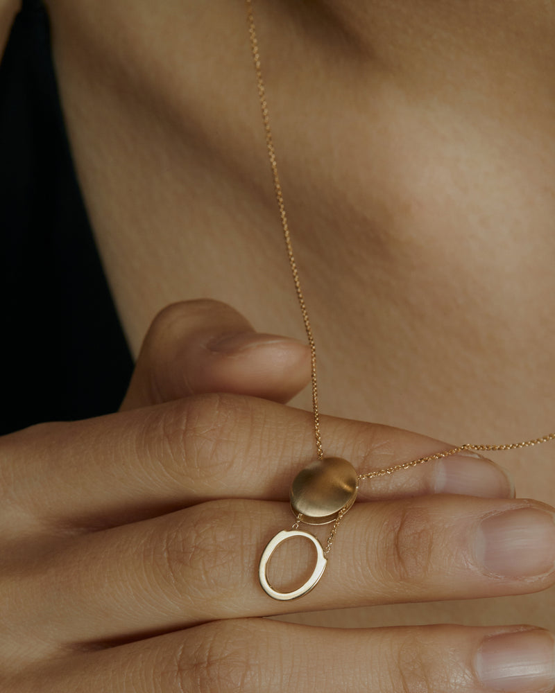 Oval Locket Necklace Gold | Sarah & Sebastian onBody