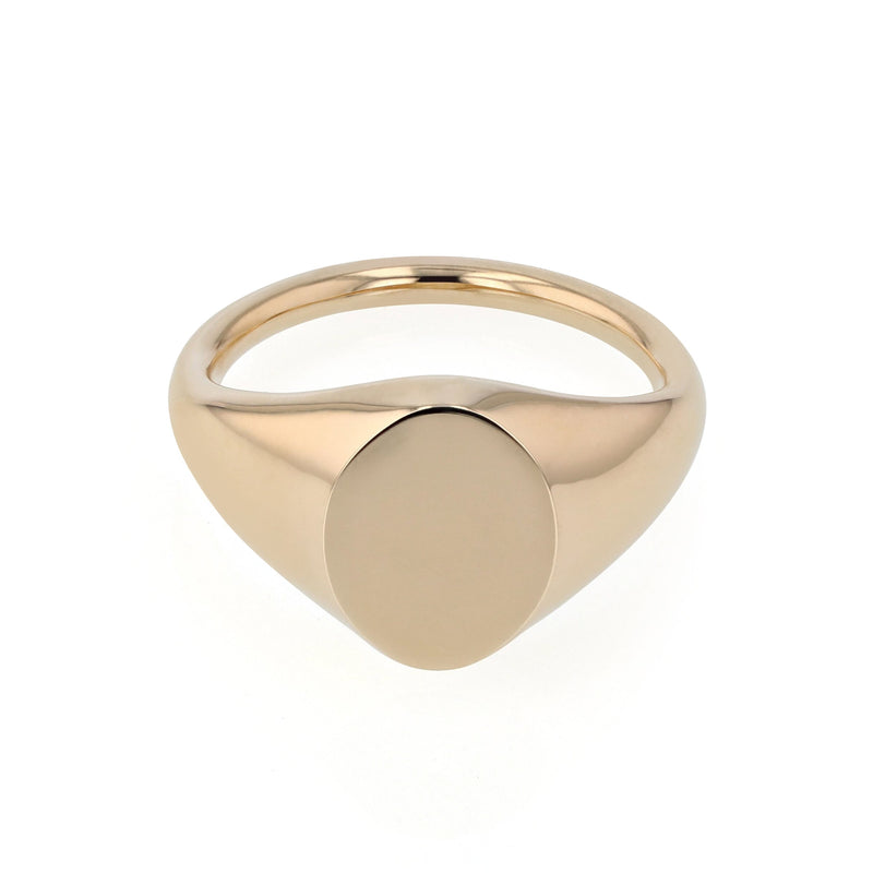 Oval Signet Gold | Sarah & Sebastian