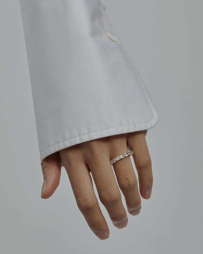 Overlay Pear Ring Gold | Sarah & Sebastian onBody