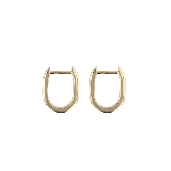 Petite Diamond Channel Hoop Gold | Sarah & Sebastian