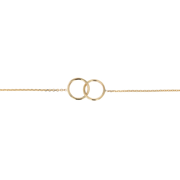 Interlocking Ringed Bracelet Gold | Sarah & Sebastian