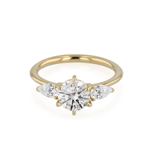 Round III Pear Engagement Ring