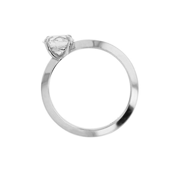 Side Round Ring White Gold | Sarah & Sebastian