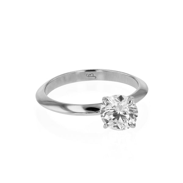 Side Round Ring White Gold | Sarah & Sebastian