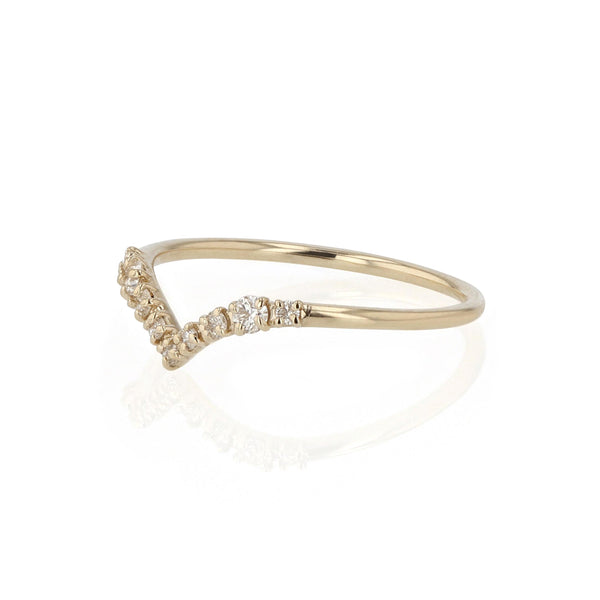 Salt Diamond Drop Ring Gold | Sarah & Sebastian