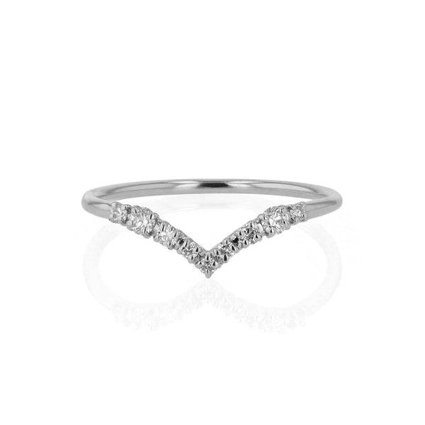 Salt Diamond Drop Ring White Gold | Sarah & Sebastian