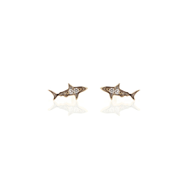 Shark Diamond Earrings