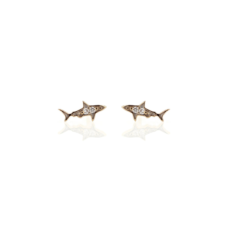 Shark Diamond Earrings