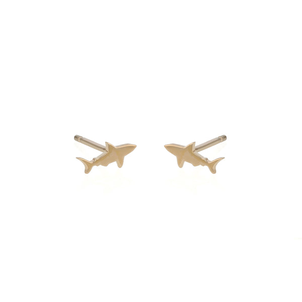 Shark Earrings Gold | Sarah & Sebastian