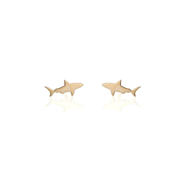 Shark Earrings Gold | Sarah & Sebastian