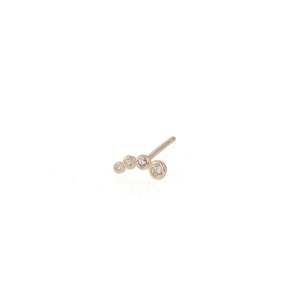 Single Bloom Diamond Earring Gold | Sarah & Sebastian