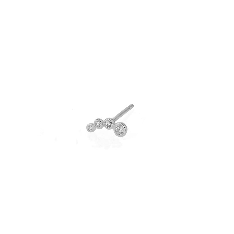 Single Bloom Diamond Earring White Gold | Sarah & Sebastian