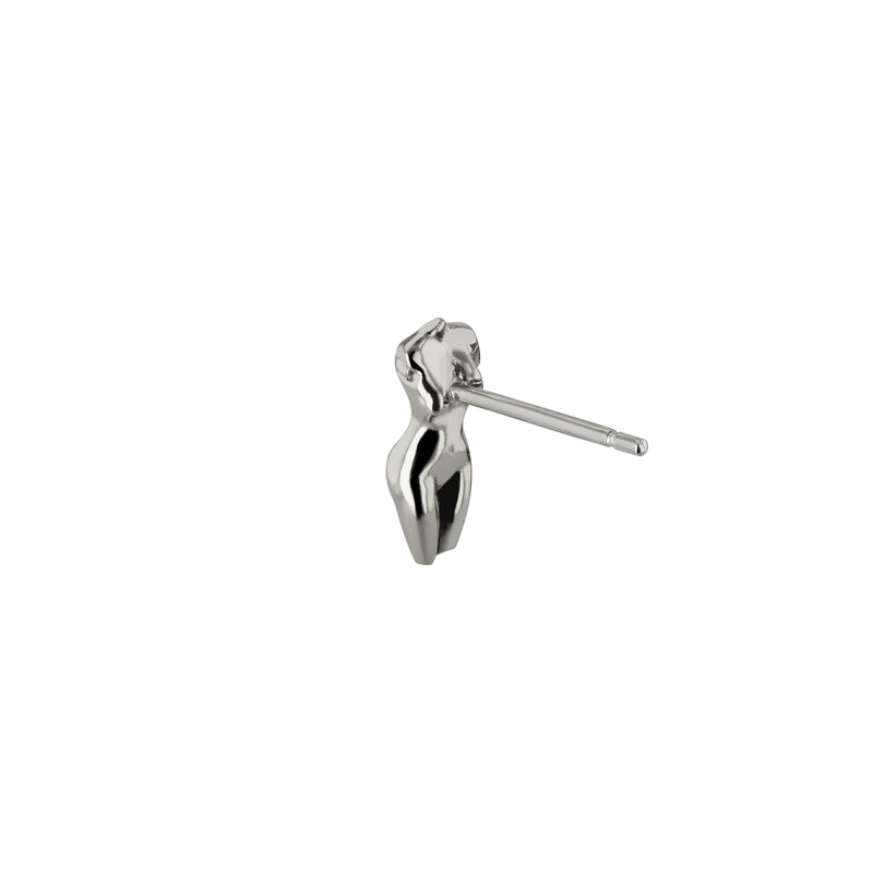 Single Gaia Earring II Silver | Sarah & Sebastian