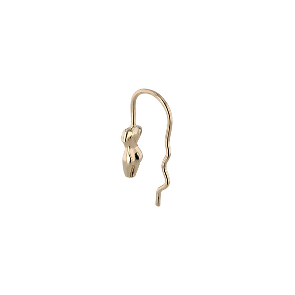 Single Gaia Wire Earring Gold | Sarah & Sebastian