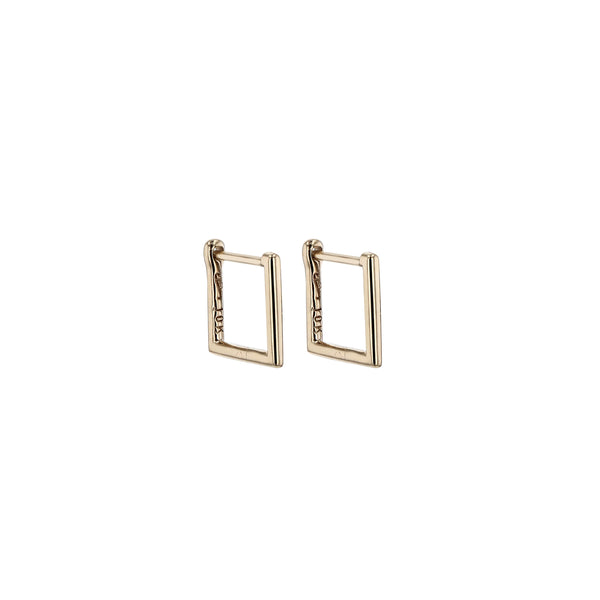 Square Hoop Earrings Gold | Sarah & Sebastian