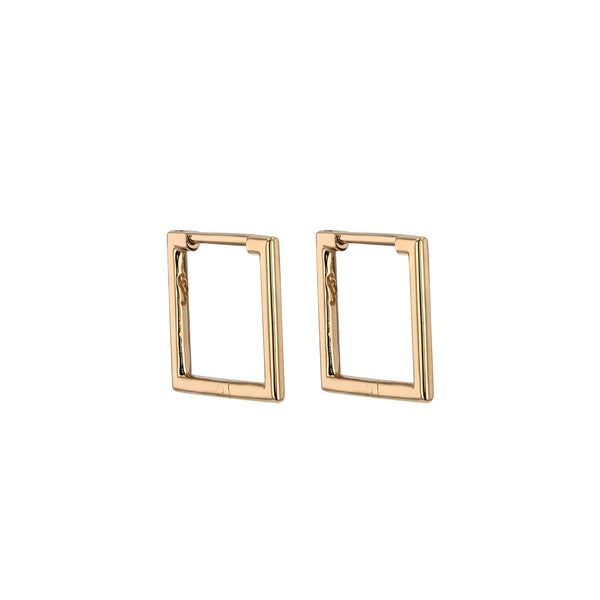 Square Hoop Earrings Gold | Sarah & Sebastian