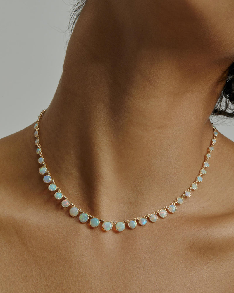 Statement Chroma Opal Chain Gold | Sarah & Sebastian onBody