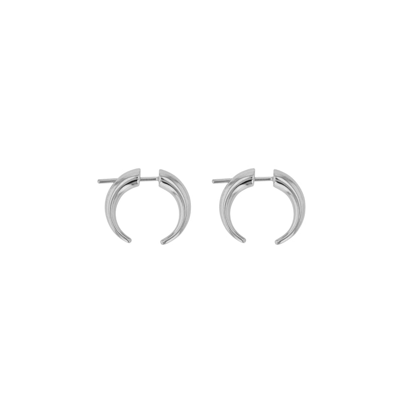 Stinger Huggie Earrings Silver | Sarah & Sebastian