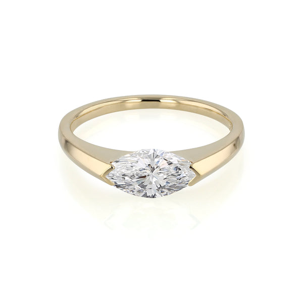 Suspense Marquise Diamond Ring Gold | Sarah & Sebastian