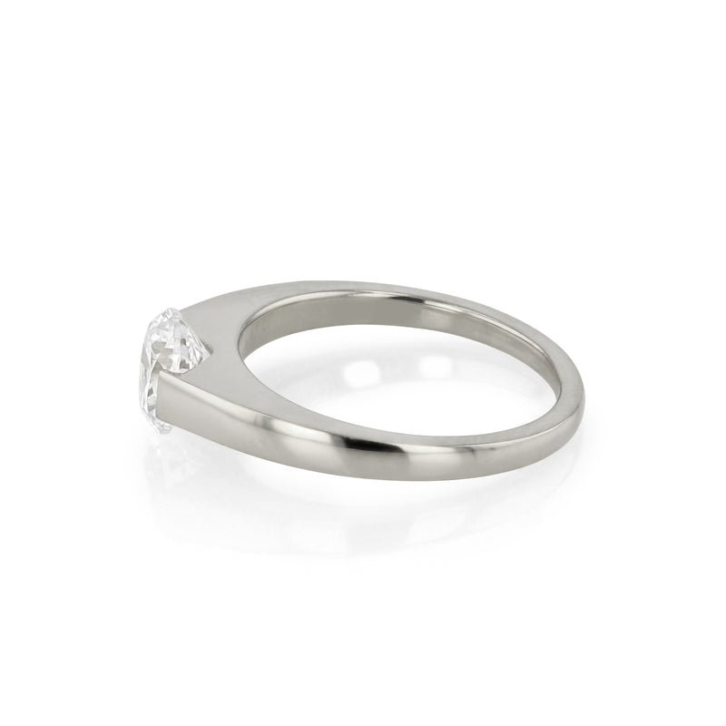 Suspense Round Diamond Ring White Gold | Sarah & Sebastian