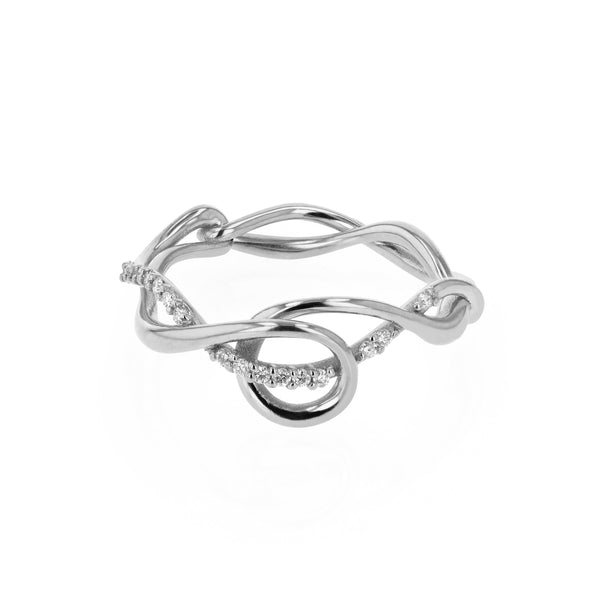 Fine Tendril Diamond Ring White Gold | Sarah & Sebastian