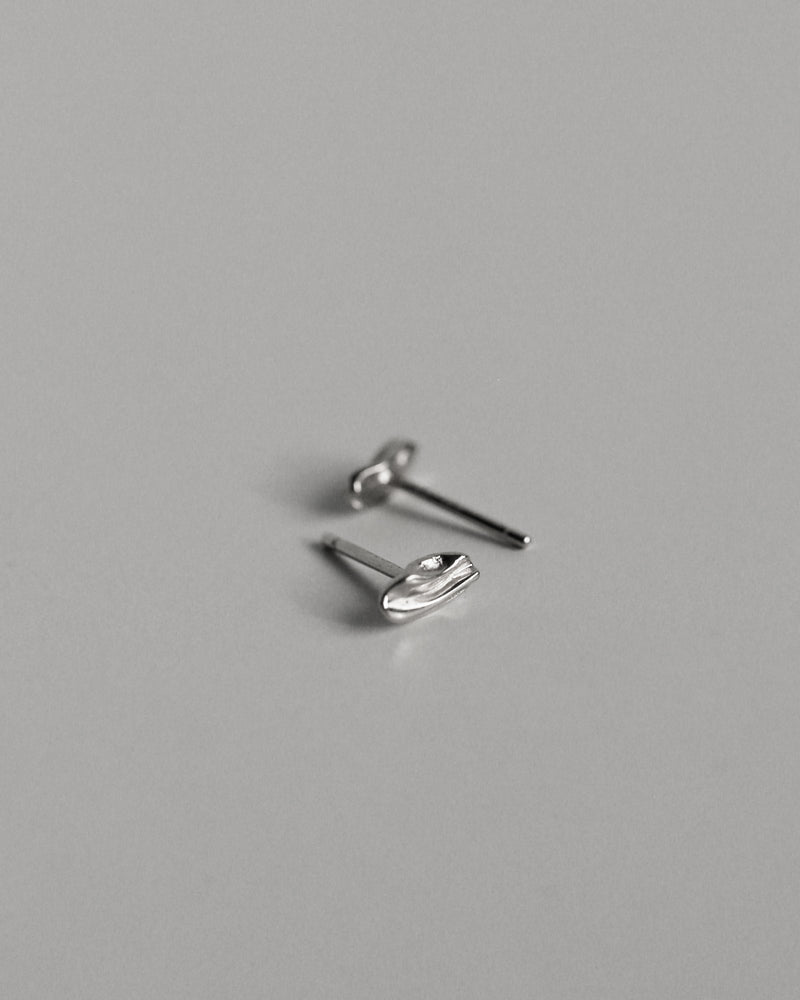 Tiny Atlas Earrings Silver | Sarah & Sebastian onBody