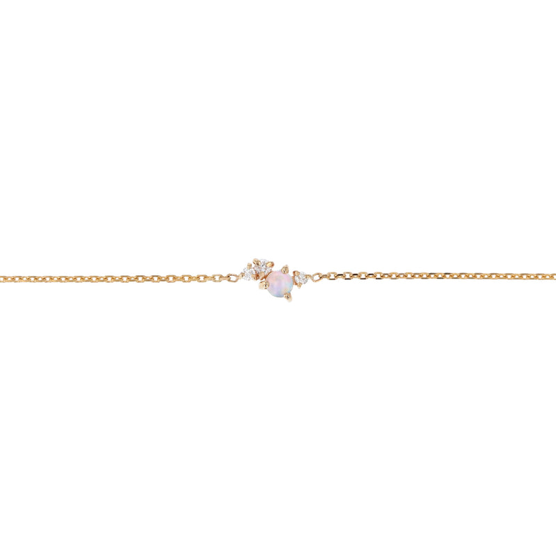 Tiny Chroma Opal Bracelet Gold | Sarah & Sebastian