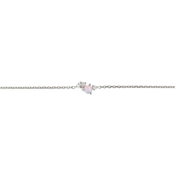 Tiny Chroma Opal Bracelet White Gold | Sarah & Sebastian