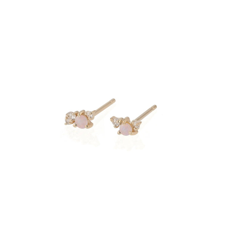 Tiny Chroma Opal Earrings Gold | Sarah & Sebastian