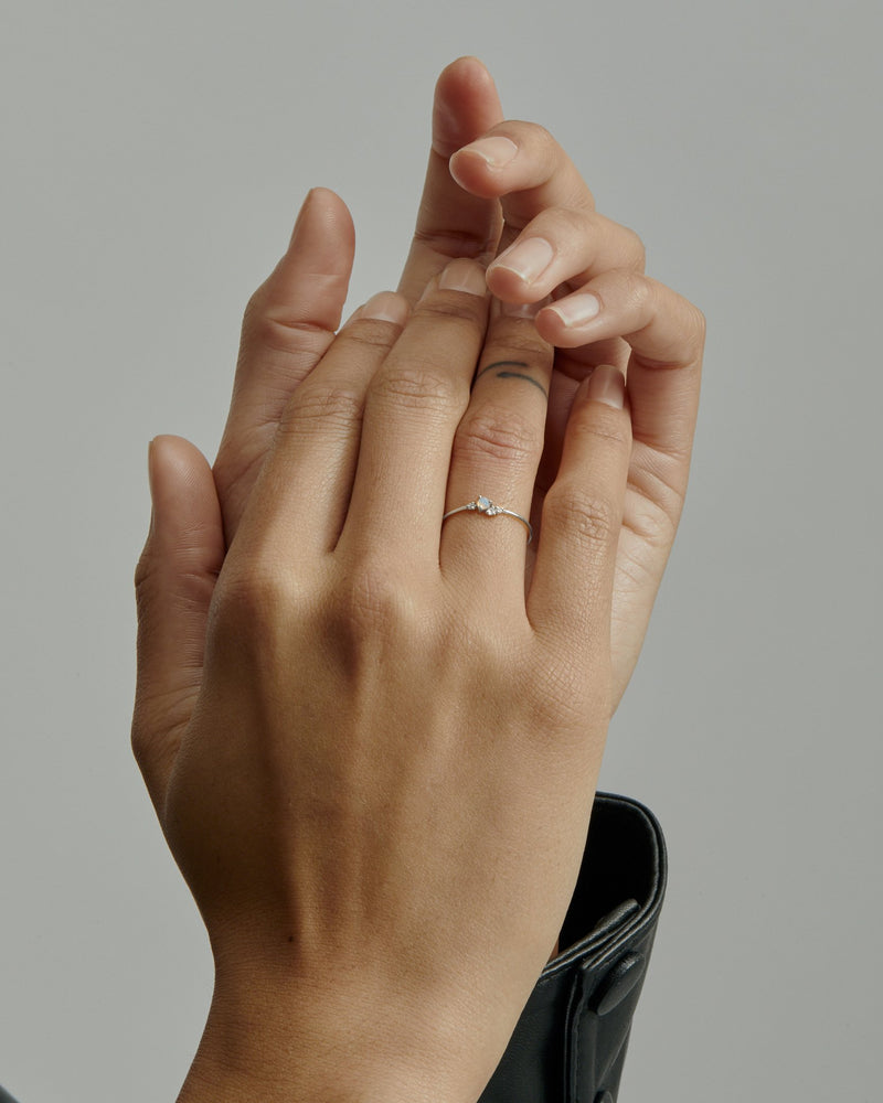 Tiny Chroma Opal Ring