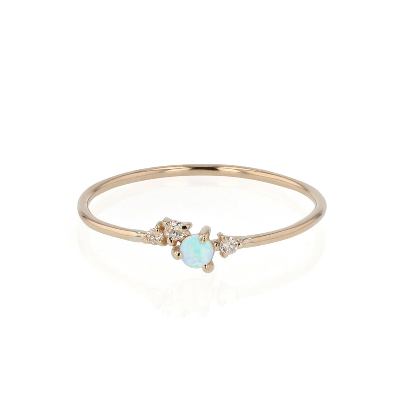 Tiny Chroma Opal Ring Gold | Sarah & Sebastian