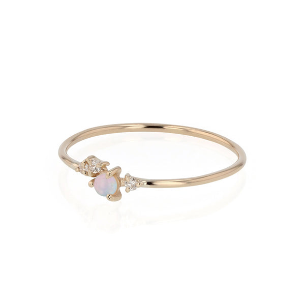 Tiny Chroma Opal Ring Gold | Sarah & Sebastian