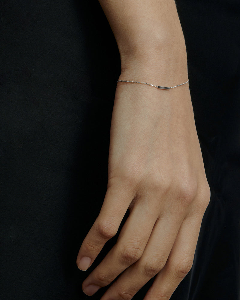 Tube Bracelet Silver | Sarah & Sebastian onBody