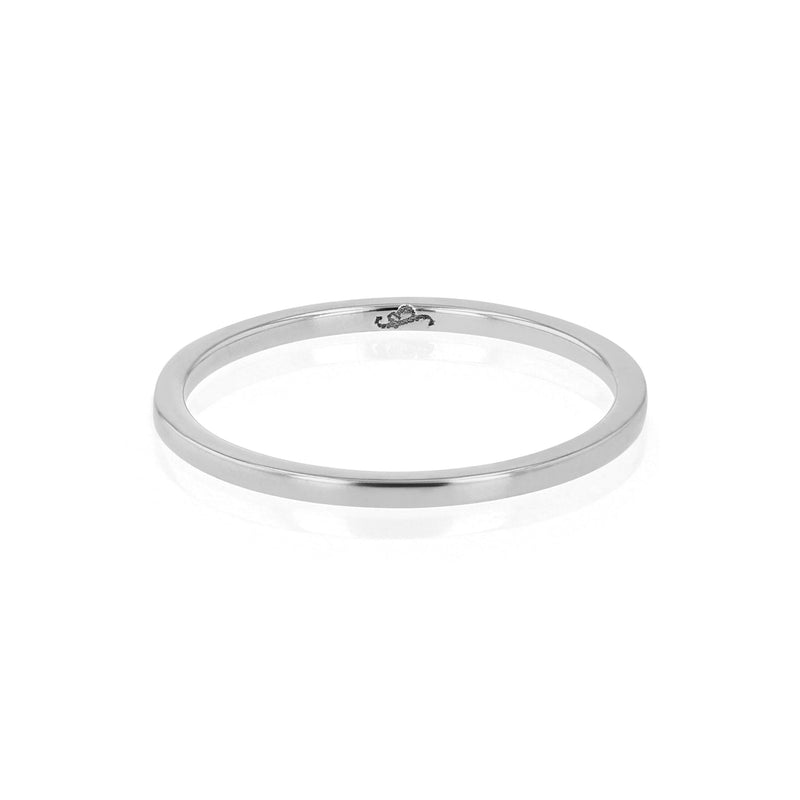 Wedding Band | Fine Square White Gold | Sarah & Sebastian