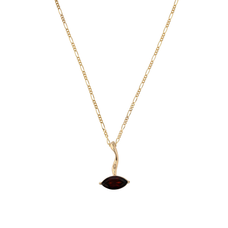 Winedark Form Necklace Gold | Sarah & Sebastian