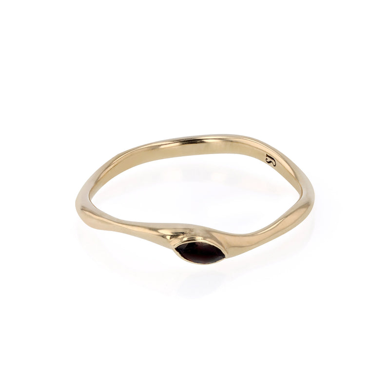 Winedark Form Ring Gold | Sarah & Sebastian